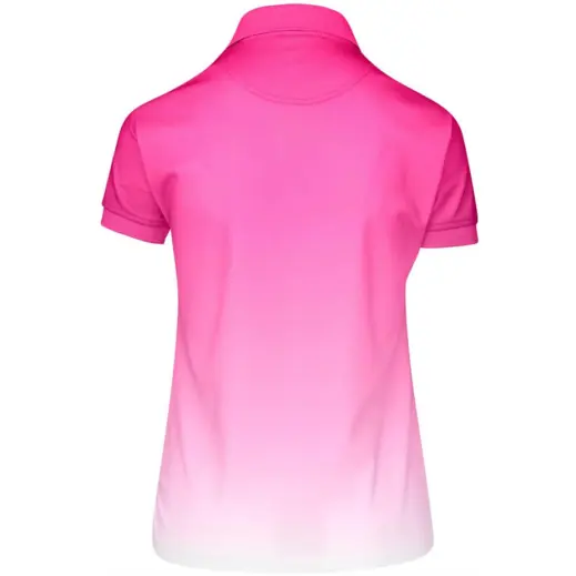 Ladies Dakota Golf Shirt Pink Back
